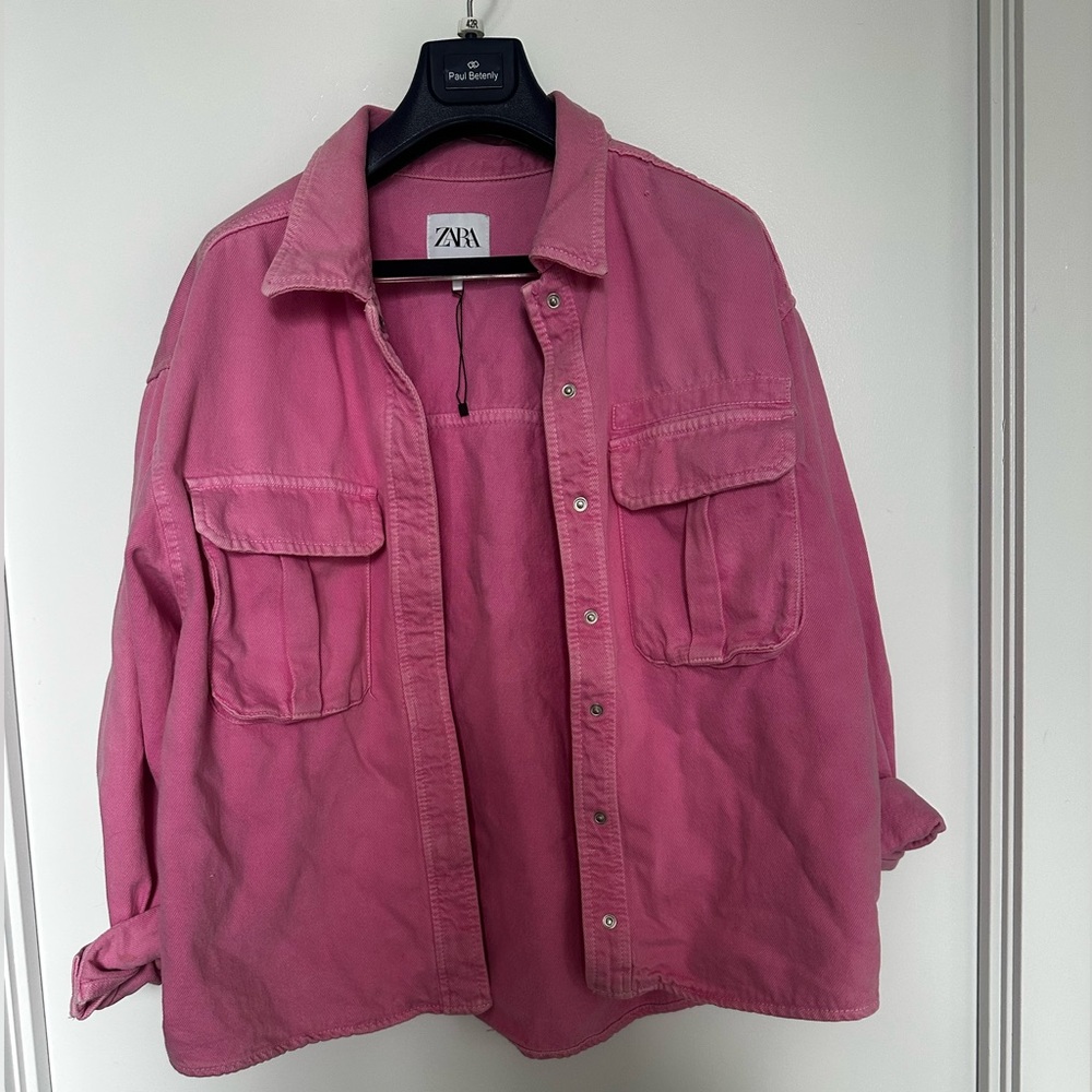 ZARA Dusty Pink Cotton Jacket